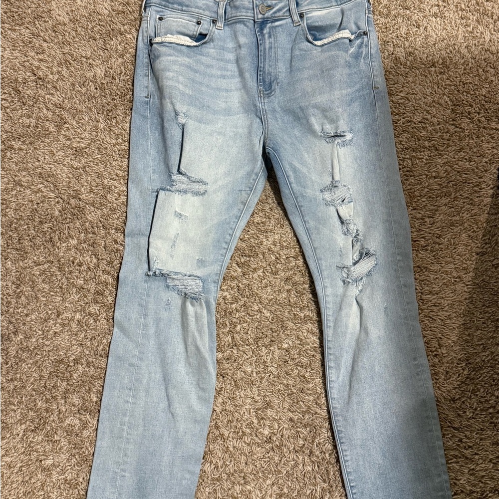 PacSun Distressed Light Blue Slim Jeans (Size 32/30)